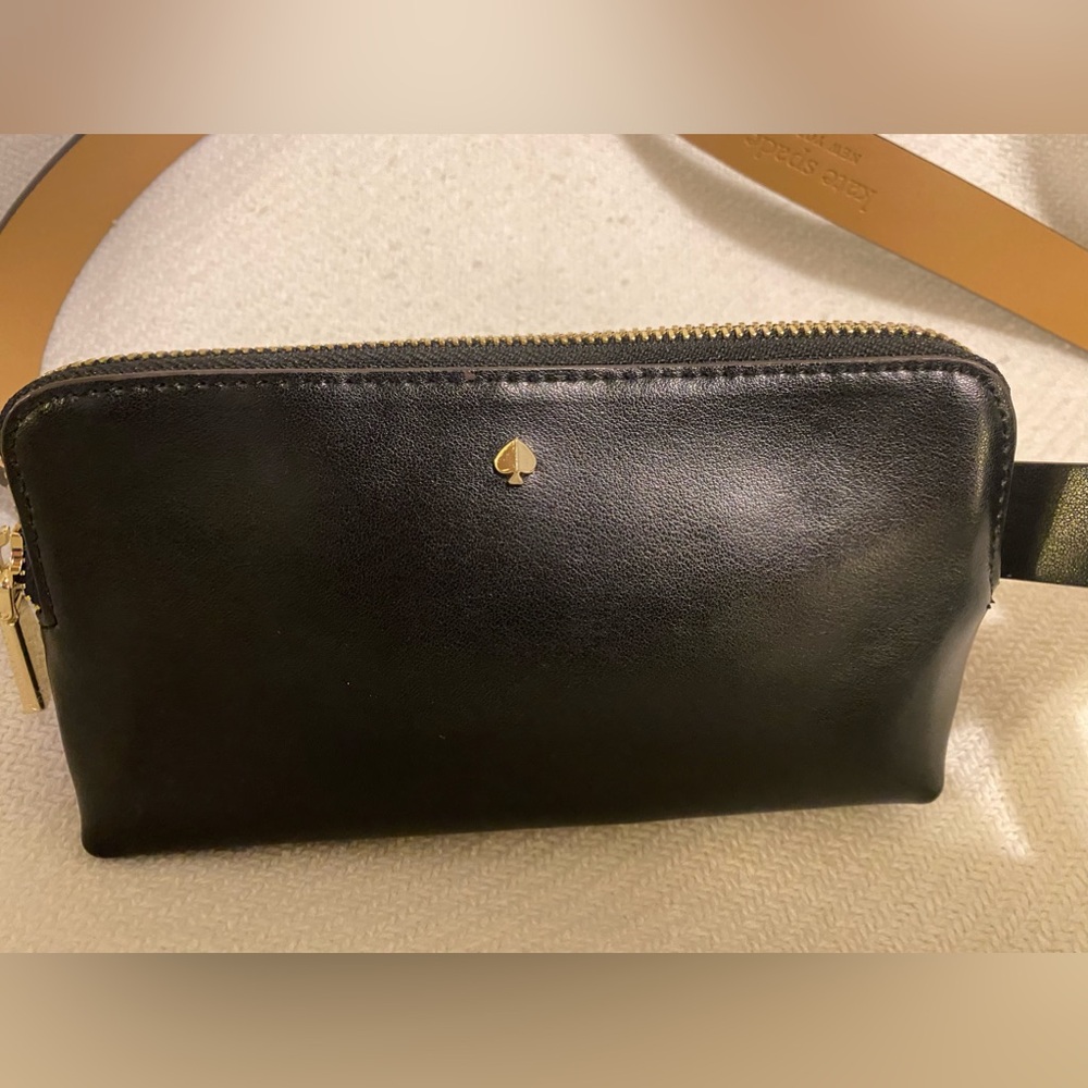 Kate Spade SlingBag,BeltBag,Waist Bag,Mini Bag. Black Leather size L/XL NWT